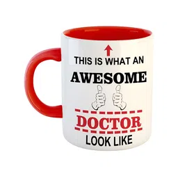 ARTBUG Red Printed Ceramic Glossy Mug-29