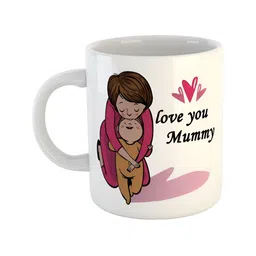 ARTBUG White & White Printed Ceramic Glossy Core Set of Cups and Mugs-picture-50