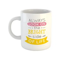 ARTBUG White & White Printed Ceramic Glossy Core Set of Cups and Mugs-picture-2