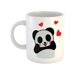 ARTBUG White & White Printed Ceramic Glossy Core Set of Cups and Mugs-picture-32