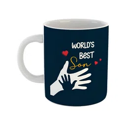 ARTBUG White & White Printed Ceramic Glossy Core Set of Cups and Mugs-picture-13