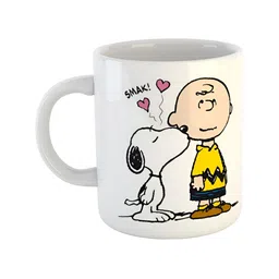 ARTBUG White & White Printed Ceramic Glossy Core Set of Cups and Mugs-picture-10