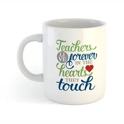 ARTBUG White & White Printed Ceramic Glossy Core Set of Cups and Mugs-picture-25