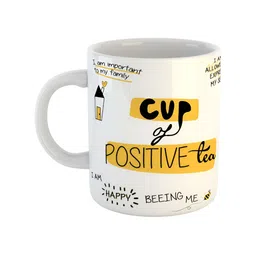 ARTBUG White & White Printed Ceramic Glossy Core Set of Cups and Mugs-picture-11