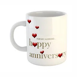 ARTBUG White & White Printed Ceramic Glossy Core Set of Cups and Mugs-image-77