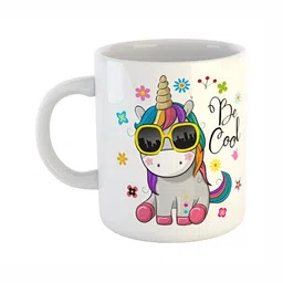 ARTBUG White & White Printed Ceramic Glossy Core Set of Cups and Mugs-picture-32