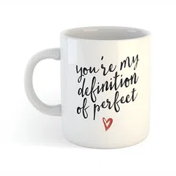 ARTBUG White & White Printed Ceramic Glossy Core Set of Cups and Mugs-picture-21