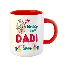 ARTBUG Red Printed Ceramic Glossy Mug 350 ml image 5