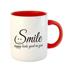 ARTBUG Red Printed Ceramic Glossy Mug 350 ml image 2