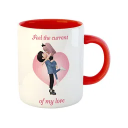 ARTBUG Red Printed Ceramic Glossy Mug image 3