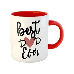 ARTBUG Red Printed Ceramic Glossy Mug image 3