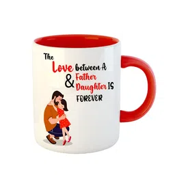 ARTBUG White & Red Text Or Slogans Printed Ceramic Glossy Mug 350ml image 2