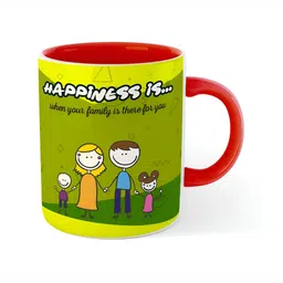 ARTBUG Red & Green Ceramic Printed Glossy Mug image 3