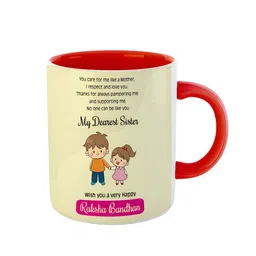 ARTBUG Red Printed Ceramic Glossy Mug image 4