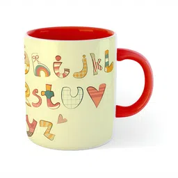 ARTBUG Red Printed Ceramic Glossy Mug 350 ml image 4