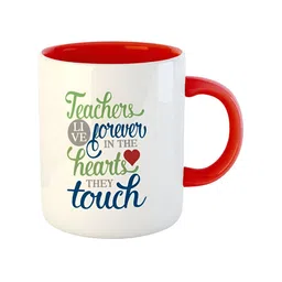 ARTBUG Red Printed Ceramic Glossy Mug image 5