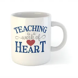 ARTBUG White & White Printed Ceramic Glossy Core Set of Cups and Mugs image 3