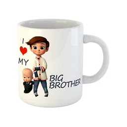 ARTBUG White & White Printed Ceramic Glossy Core Set of Cups and Mugs image 3