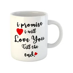 ARTBUG White & White Printed Ceramic Glossy Core Set of Cups and Mugs image 5