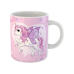 ARTBUG White & White Printed Ceramic Glossy Core Set of Cups and Mugs image 5