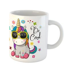 ARTBUG White & White Printed Ceramic Glossy Core Set of Cups and Mugs image 2