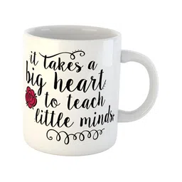 ARTBUG White & White Printed Ceramic Glossy Core Set of Cups and Mugs image 4