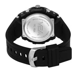 V2A Men Golden Dial Textured Straps Analogue and Digital Multi Function Watch V2A-CS-1706A image 3