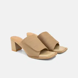 ALL TABS OPEN Open Toe Block Heeled Mules-46