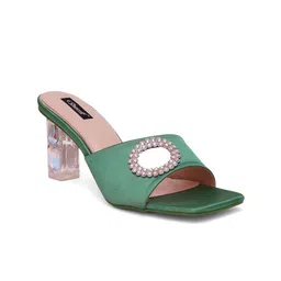 Sherrif Shoes Embellished Party Block Heels image 2