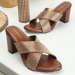 DressBerry Embellished Block Heels-46