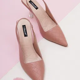 Sherrif Shoes Textured Kitten Pumps-88