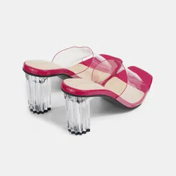 LEMON & PEPPER Open Toe Party Block Mules image 3