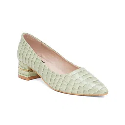 Sherrif Shoes Textured Block Mules image 5