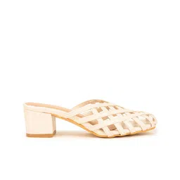 VALIOSAA Round Toe Block Mules image 4