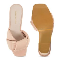 Signature Sole Knotted Open Toe Block Heels image 5