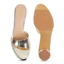 Mochi Textured Open Toe Block Heels image 4