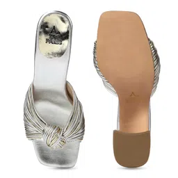 Tao Paris Textured Open Toe Leather Block Heels image 5