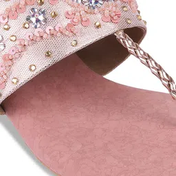 Metro Embellished Open Toe Block Heels image 2