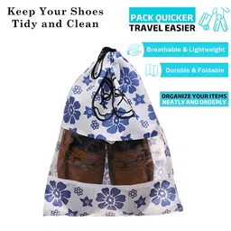 Kuber Industries White 12 Pieces Water Resistant Shoes Organisers-31