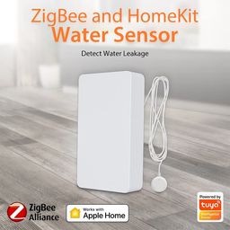 protium Zigbee 3.0 Water Leakage Alarm Water Leak Sensor Detector Flood Alert Overflow Security Alarm System Works With Apple HomeKit image 2