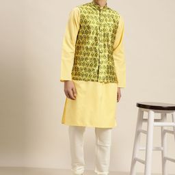Sojanya Men Printed Nehru Jacket image 3