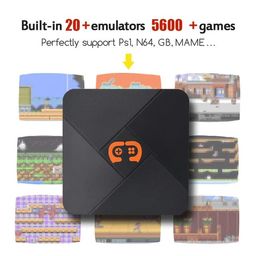 gsh Video Game Box G5 WiFi 4K HD Super Console X 20+ Emulator 30000+ Gamesgames Retro TV Box Video Game Player for CPS, Gb, Gba, Gbc, and Wireless Gamepad Controller. (64 Gb), Black image 2