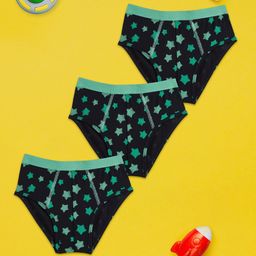 XY Life Boys Pack Of 3 Printed Basic Briefs LBBRF3PCKN07-39