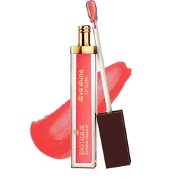 BIOTIQUE NATURAL MAKEUP Diva Shine Peach On The Beach Lip Gloss N101-49