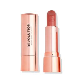 Makeup Revolution London Velvet Finish Satin Kiss Lipstick 3.5 g - Icon Nude-5
