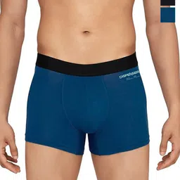 DISPENSER Men Pack Of 3 Combed Trunks-T-P1-BLACK-AIRFORCE-NAVY-M-picture-49