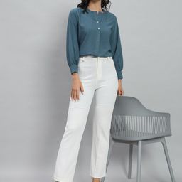 RACHNA Round Neck Shirt Style Cotton Top-image-67