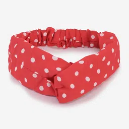BuckleUp Women Polka Dot Printed Fabric Hairband-image-42