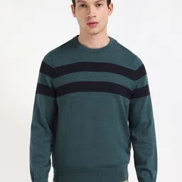 Tommy Hilfiger Men Striped Round Neck Pullover Cotton Sweater-image-30