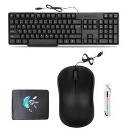 generic Mophonics Wired K20 Keyboard, Mouse, Mouse Pad and Cable Protector (Set of 4). Mophonics image 1
